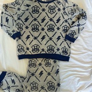 Harry Potter super soft fuzzy Fluffy Pajamas 2XL Blue I0013